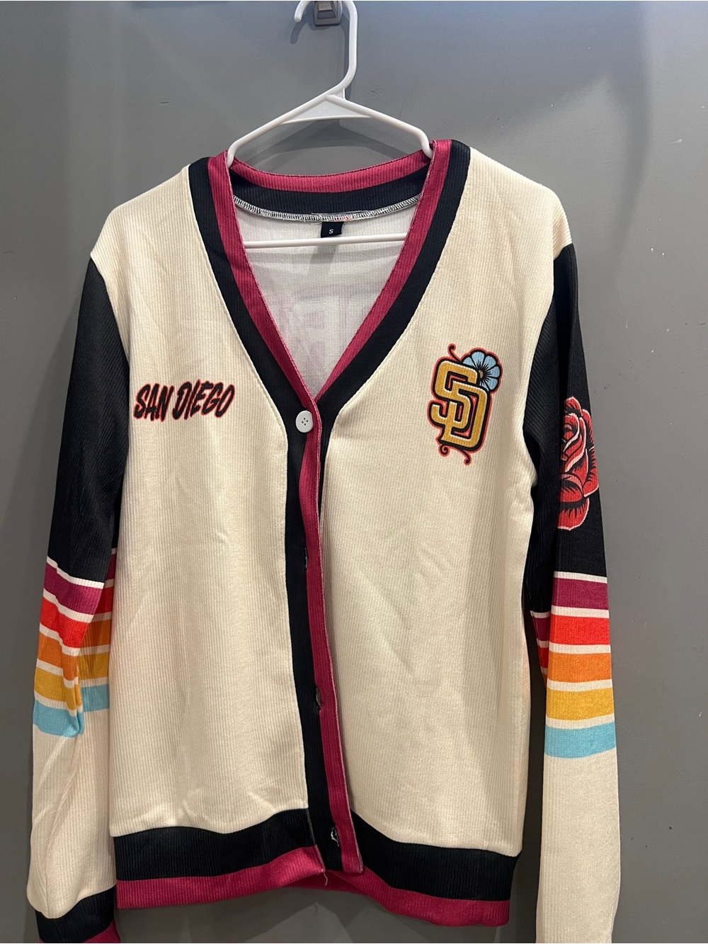 San Diego Padres cardigan. Brand new, never worn